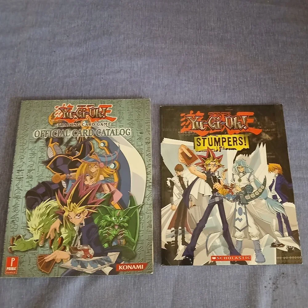 YU GI OH! Stumpers! book Shonen Jump's 1996 + Trading Card Game Official Card